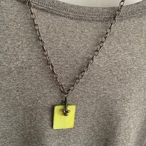 RETIRED - Silpada Green Mother of Pearl necklace